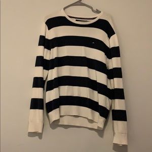 Striped long sleeve sweater